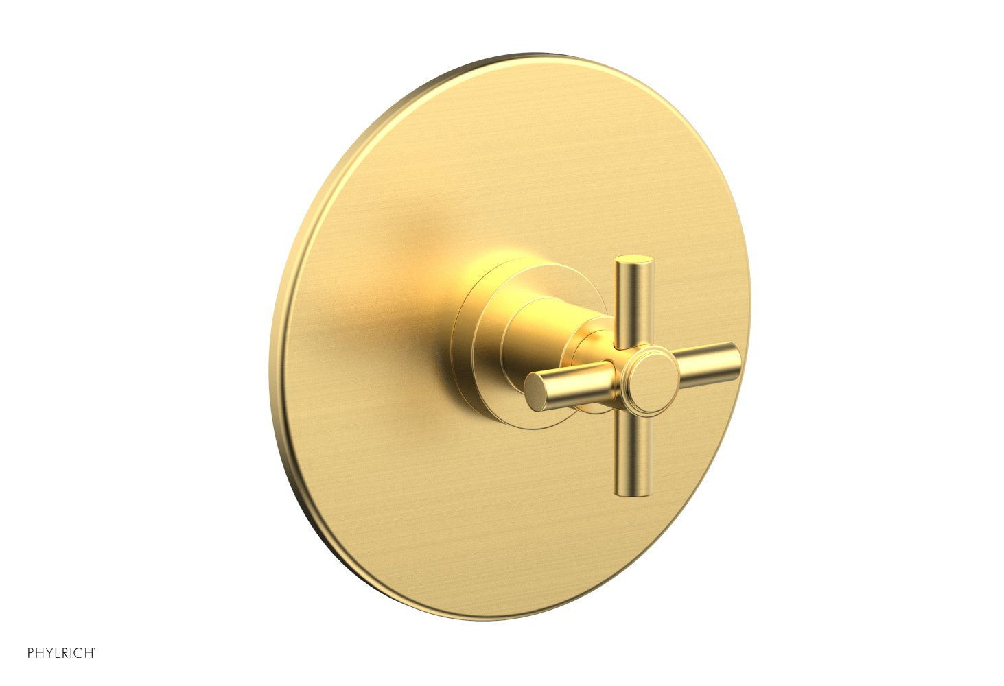 BASIC 1/2 Thermostatic Shower Trim with Tubular Cross Handle DTH134 - Perfect for Bathroom Renovation & Modern Shower Systems