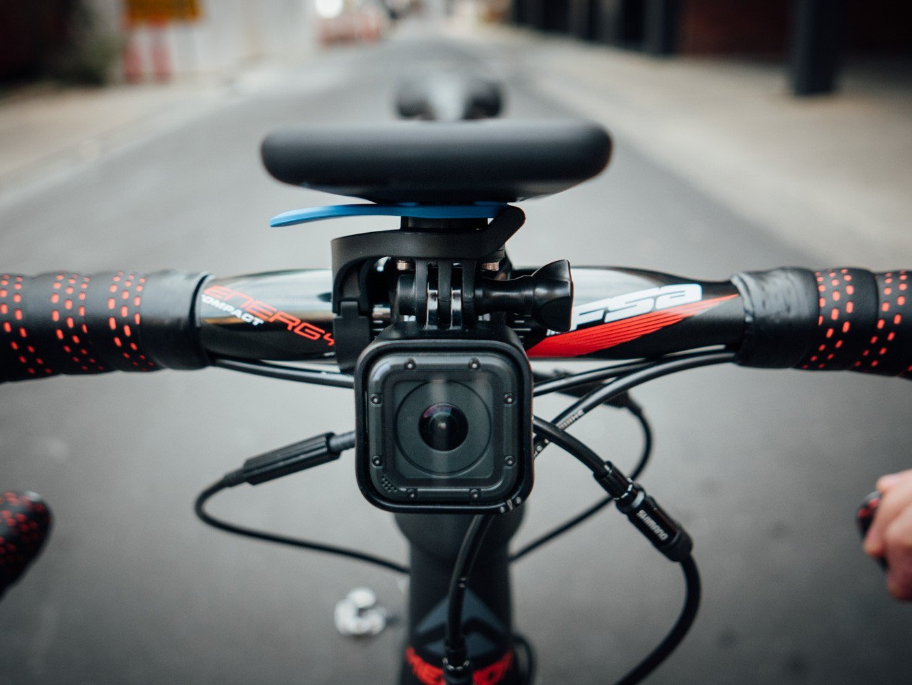 Out Front Bike Mount for GoPro & Action Cameras - Universal Camera/Light Adapter for Cycling, Hiking & Outdoor Adventures