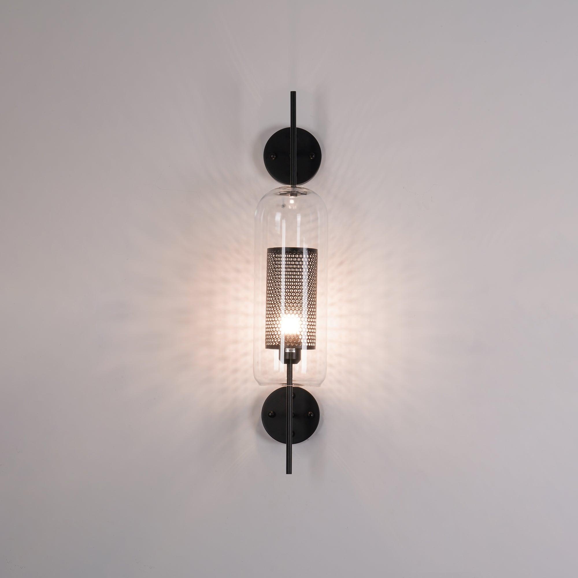 Chiswick Modern Glass Wall Light - Sleek LED Sconce for Living Room, Bedroom & Hallway - Energy Efficient Indoor Lighting Fixture
