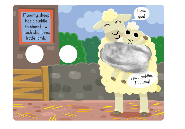 Cuddle Fun Farm Animals Puppet Board Book - Interactive Toddler Learning Toy for Storytime & Early Childhood Development