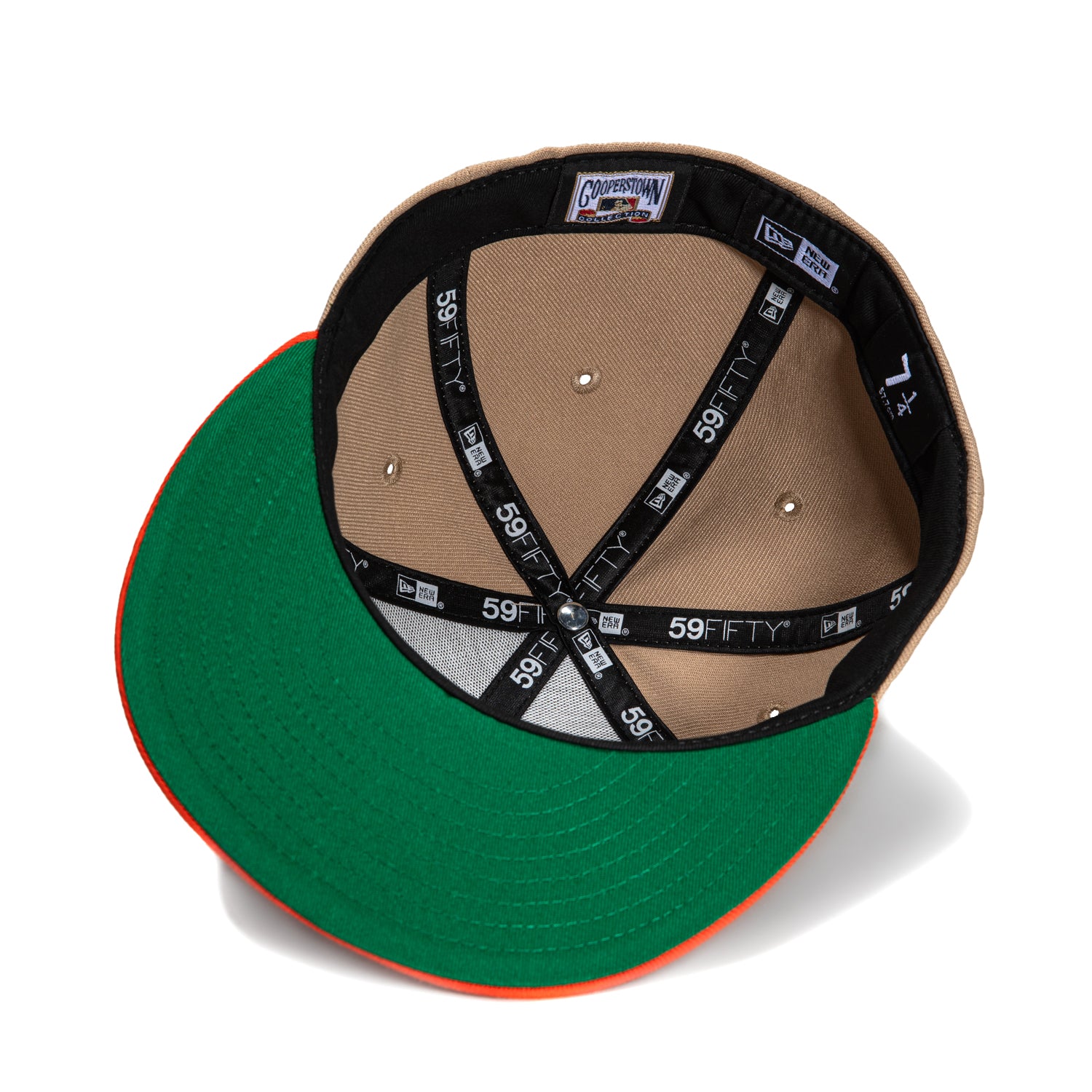 New Era 59Fifty Baltimore Orioles Memorial Stadium Patch Word Hat - Tan & Orange Baseball Cap for Men & Women - Perfect for MLB Games, Sports Events & Casual Wear