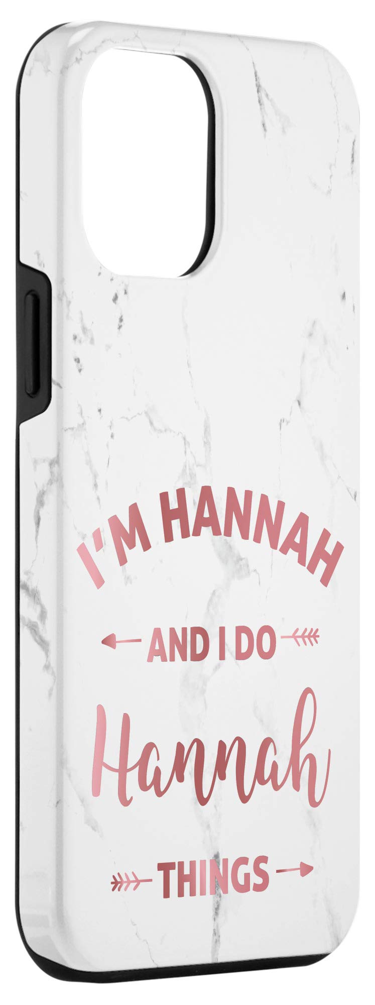 iPhone 12 Pro Max Personalized Name Case - Custom Hannah Design Cute Gift for Women | Perfect for Birthday, Anniversary & Special Occasions