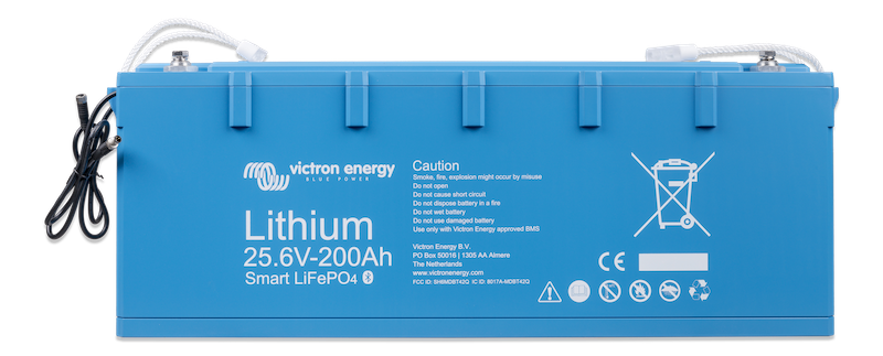 25.6V 200AH LiFePO4 Battery - Smart Lithium Iron Phosphate Deep Cycle Battery for Solar Systems, RVs, Marine & Off-Grid Power Storage