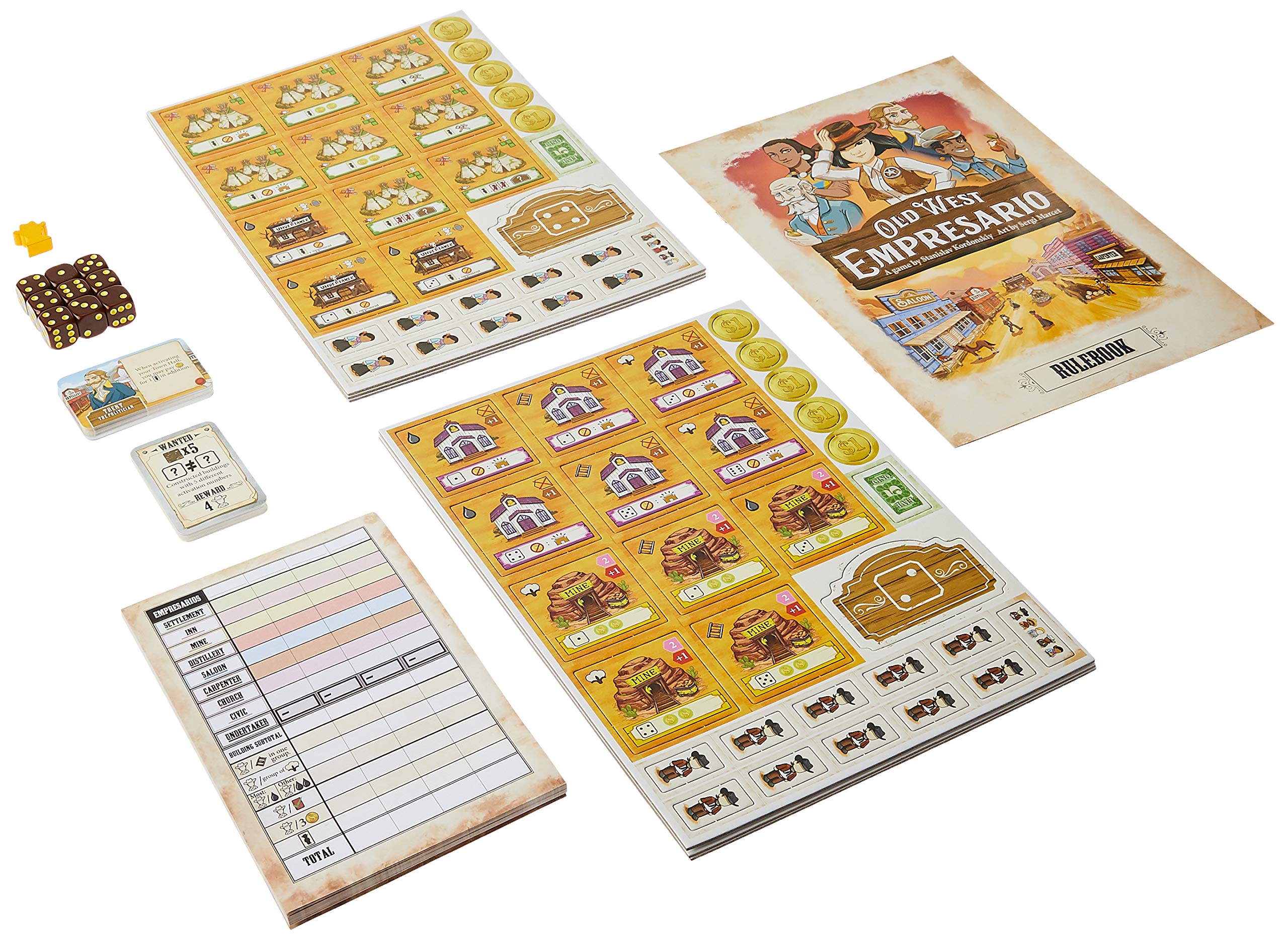 Tasty Minstrel Games Old West Empresario - Strategic Board Game for Adults & Families | Wild West Theme | Perfect for Game Nights & Parties