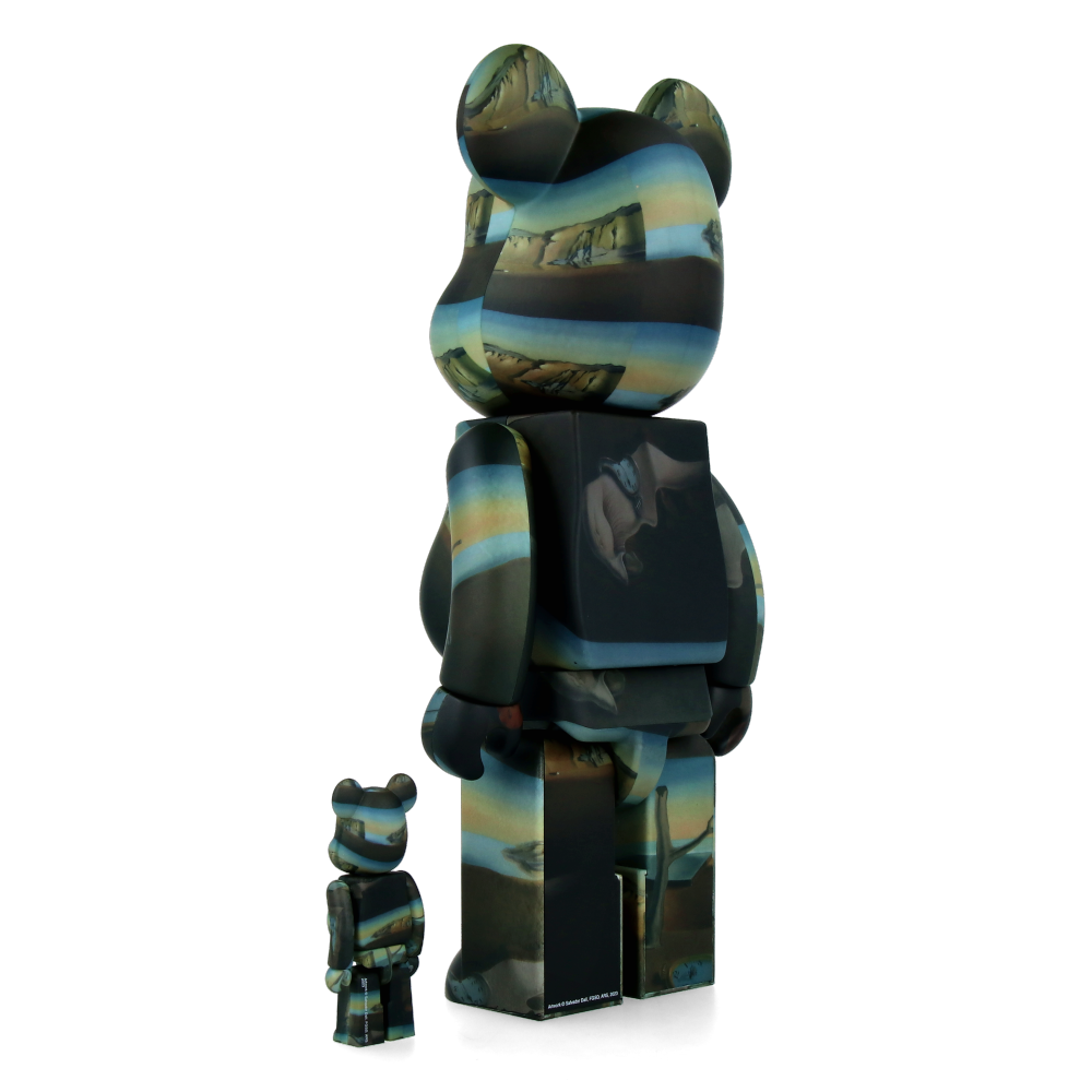 400% + 100% Bearbrick Salvador Dali The Persistence of Memory Collectible Art Figure - Perfect for Home Decor, Office Display & Gift for Art Lovers