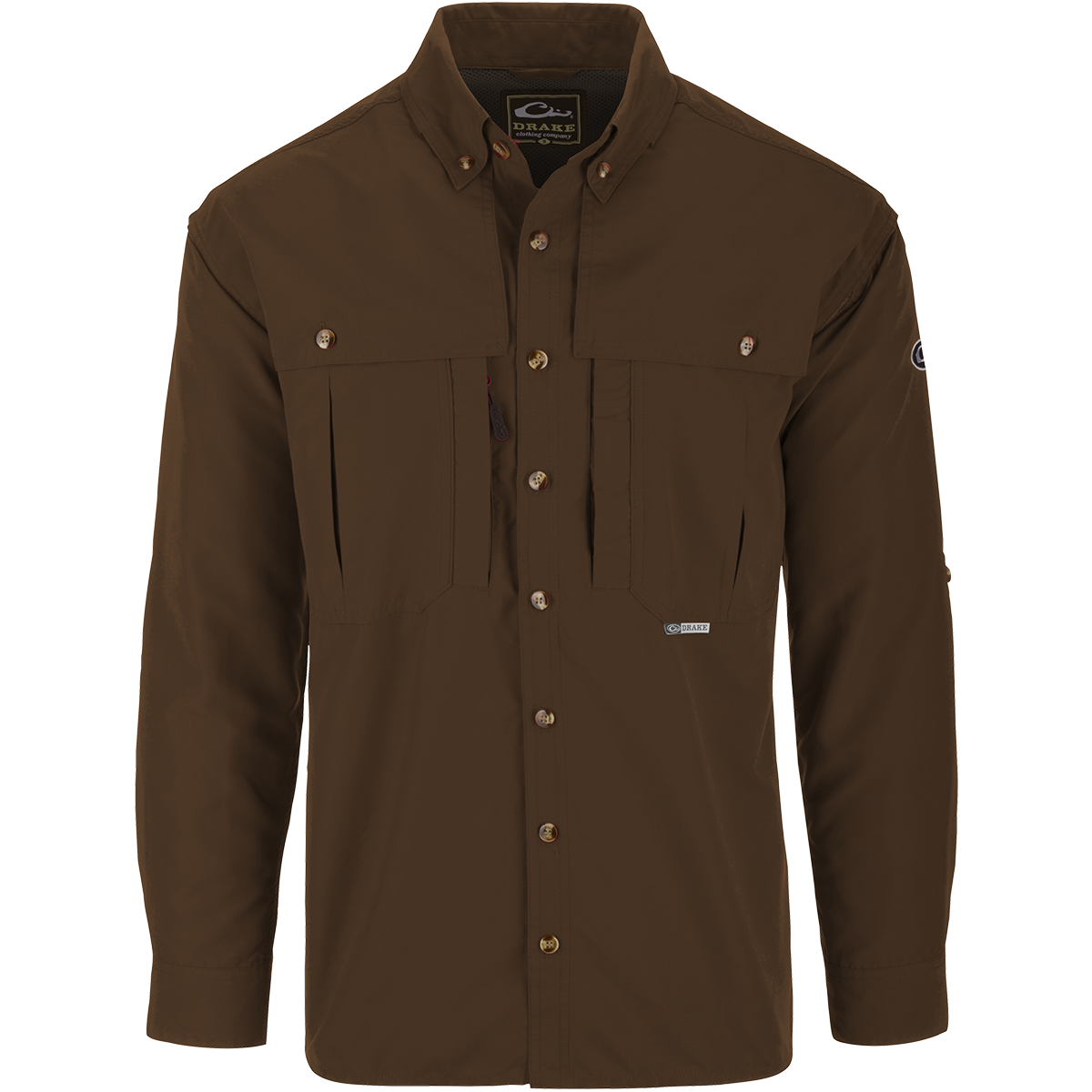 Solid Wingshooter's Long Sleeve Shirt - Durable Hunting & Outdoor Shirt for Men - Perfect for Hunting, Shooting Sports & Outdoor Adventures