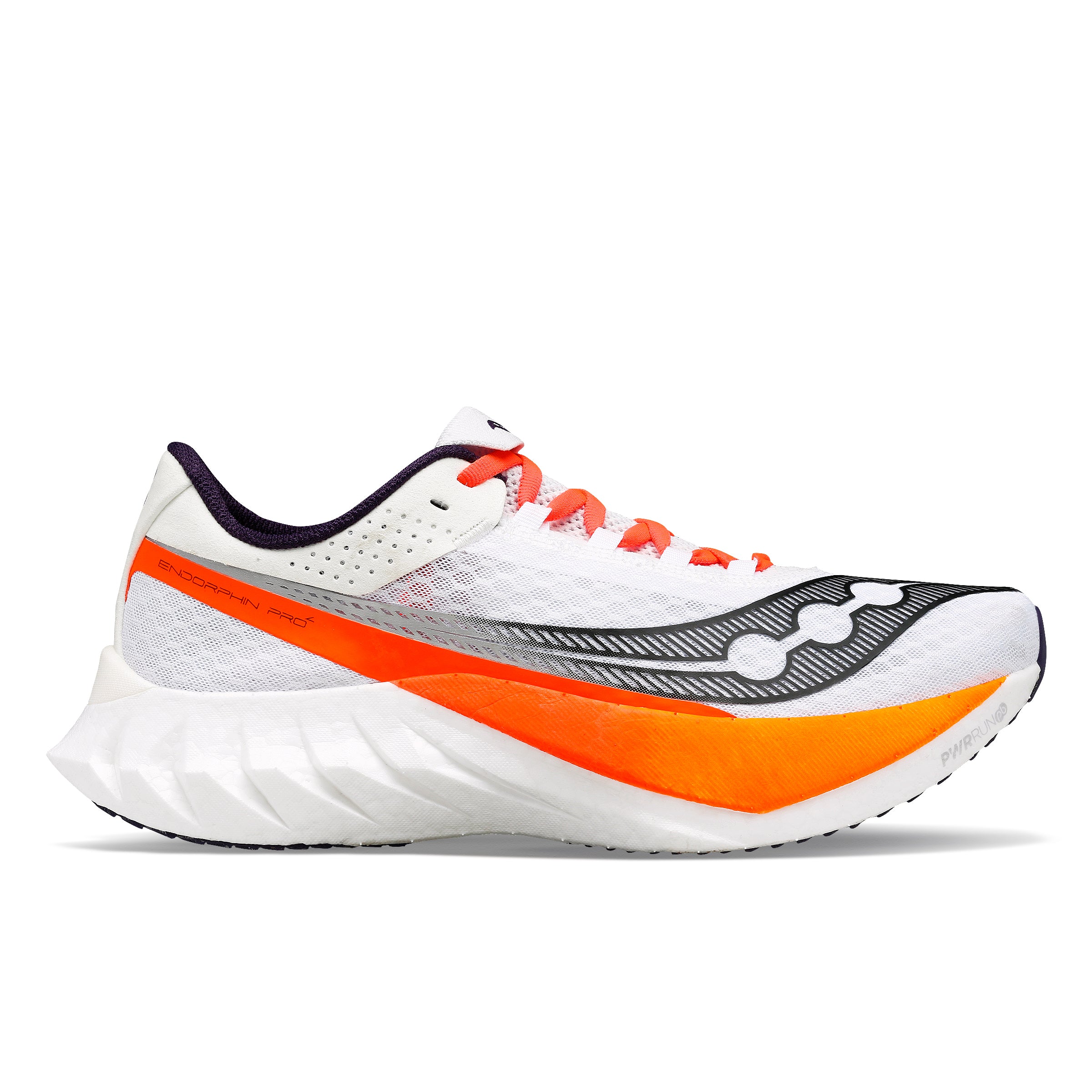 Endorphin Pro 4 Running Shoes for Men - White/Black Colorway - Lightweight Performance Sneakers for Marathon Training & Road Racing
