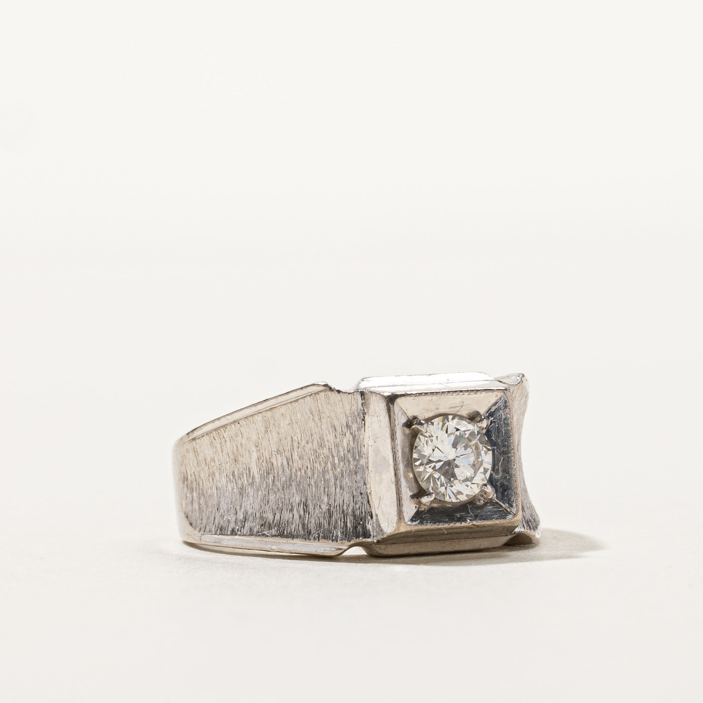 0.40ct Solitaire Diamond Engagement Ring for Women - Size 6.75, Round Cut, 14K White Gold - Perfect for Proposals, Anniversaries & Special Occasions