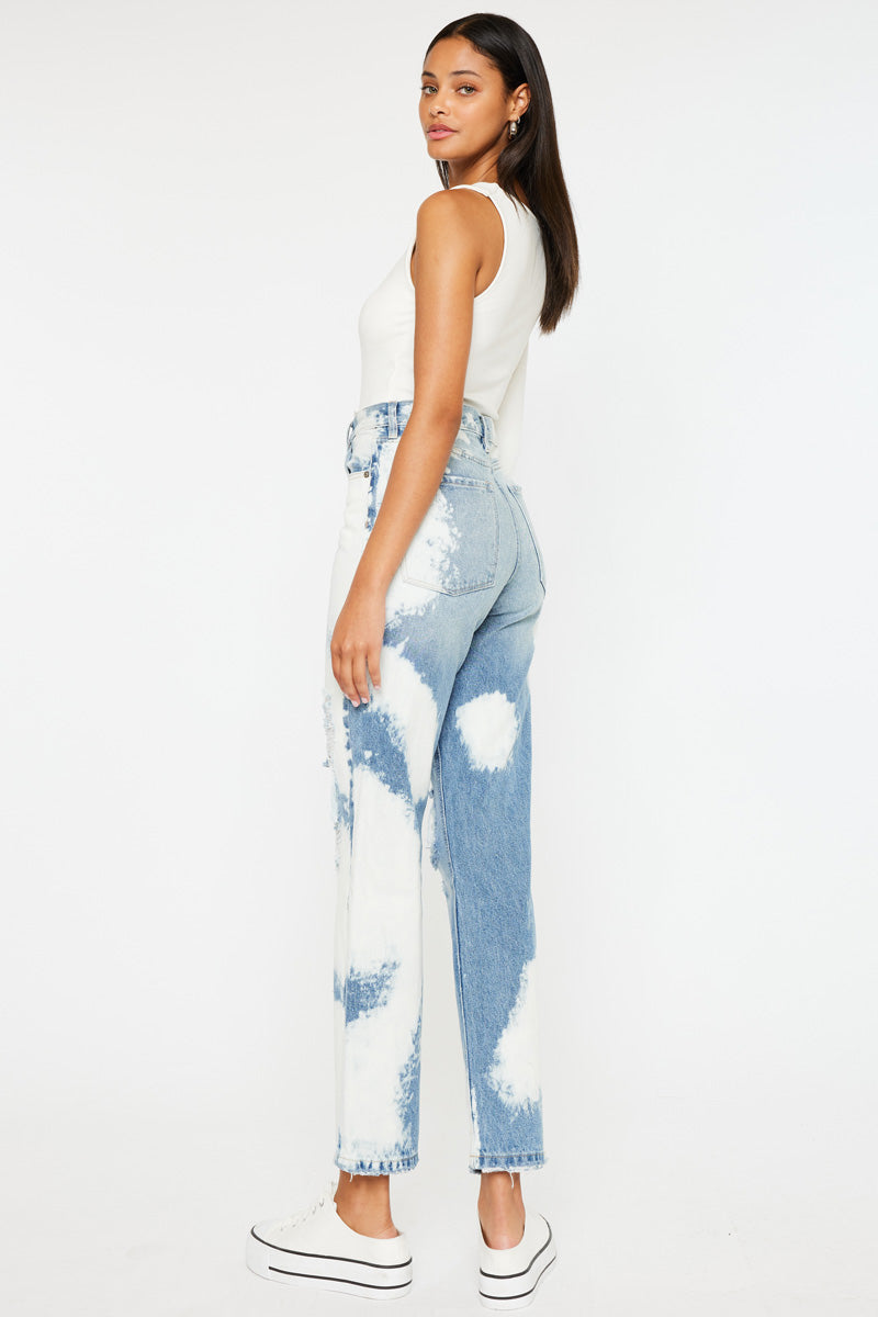 Moon High Rise 90's Boyfriend Jeans - Vintage Distressed Denim Pants for Women | Casual Streetwear & Retro Fashion Outfit