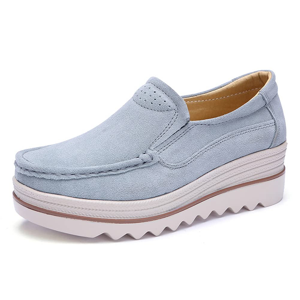 Ruiatoo Women's Slip-On Loafers - Comfortable Thick Soft Platform Shoes for Business Casual & Walking | Office Work, Daily Commute, Travel & Leisure Outfits