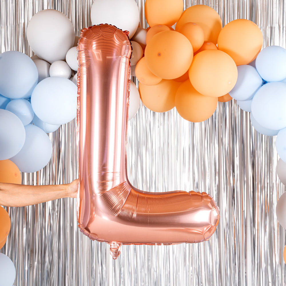 Rose Gold Mylar Letter L Balloon - 40