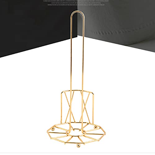 Stainless Steel Paper Towel Holder - Gold Kitchen Countertop & Dining Table Dispenser Stand for Easy Access | Perfect for Home, Office, and Restaurant Use