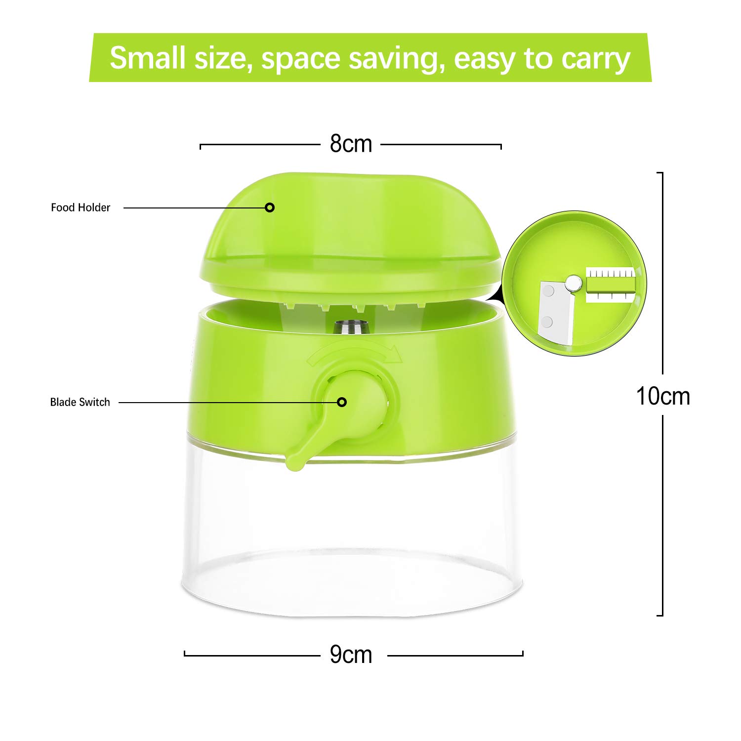 4-in-1 Vegetable Spiralizer - Zucchini Noodle Maker for Healthy Zoodles, Pasta & Salads | Perfect for Low-Carb, Keto & Vegan Diets | Kitchen Gadget for Meal Prep & Healthy Eating