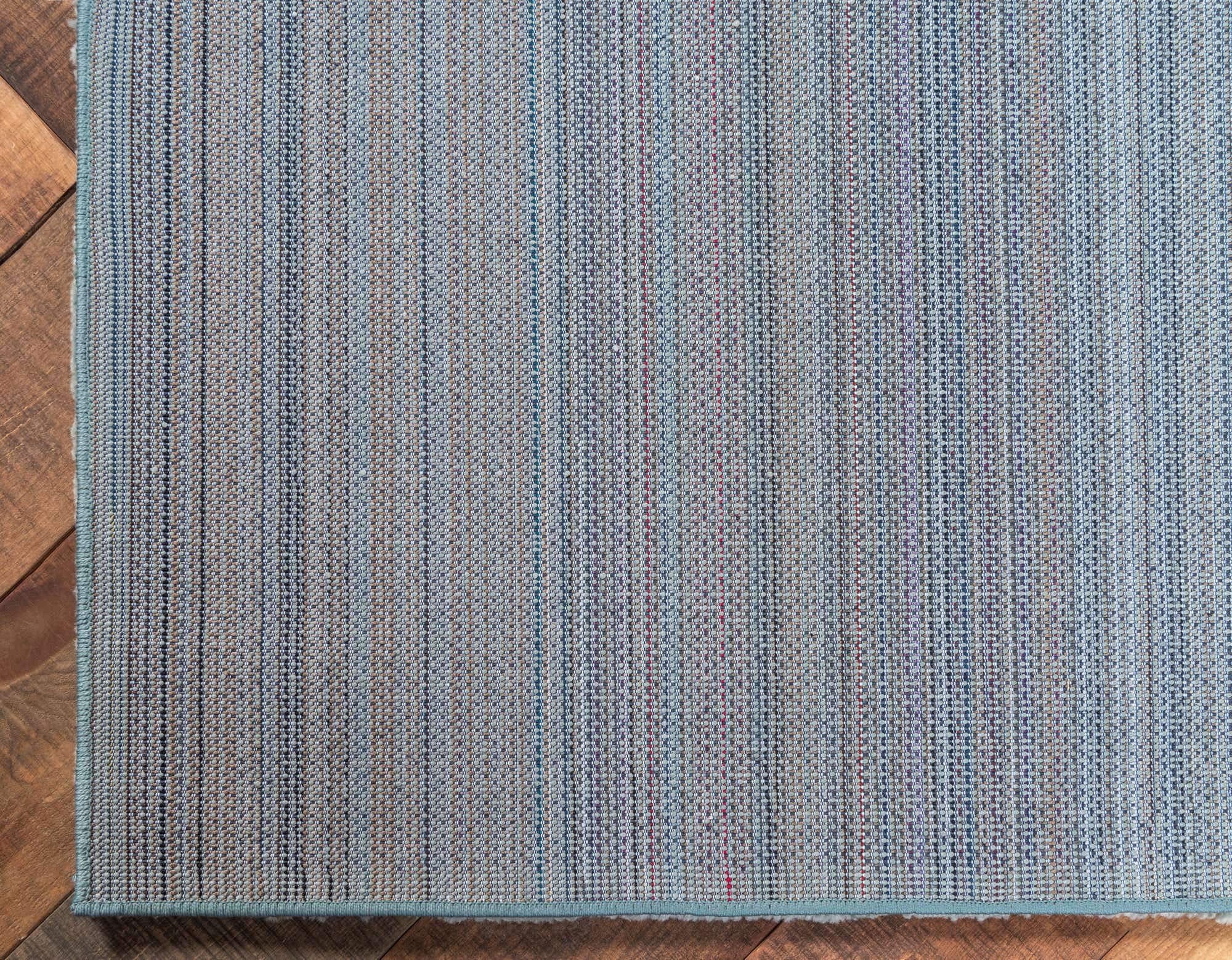Unique Loom Solo Collection Calabasas Light Blue Area Rug 10' x 13' Rectangle - Soft Modern Living Room Bedroom Carpet for Home Decor