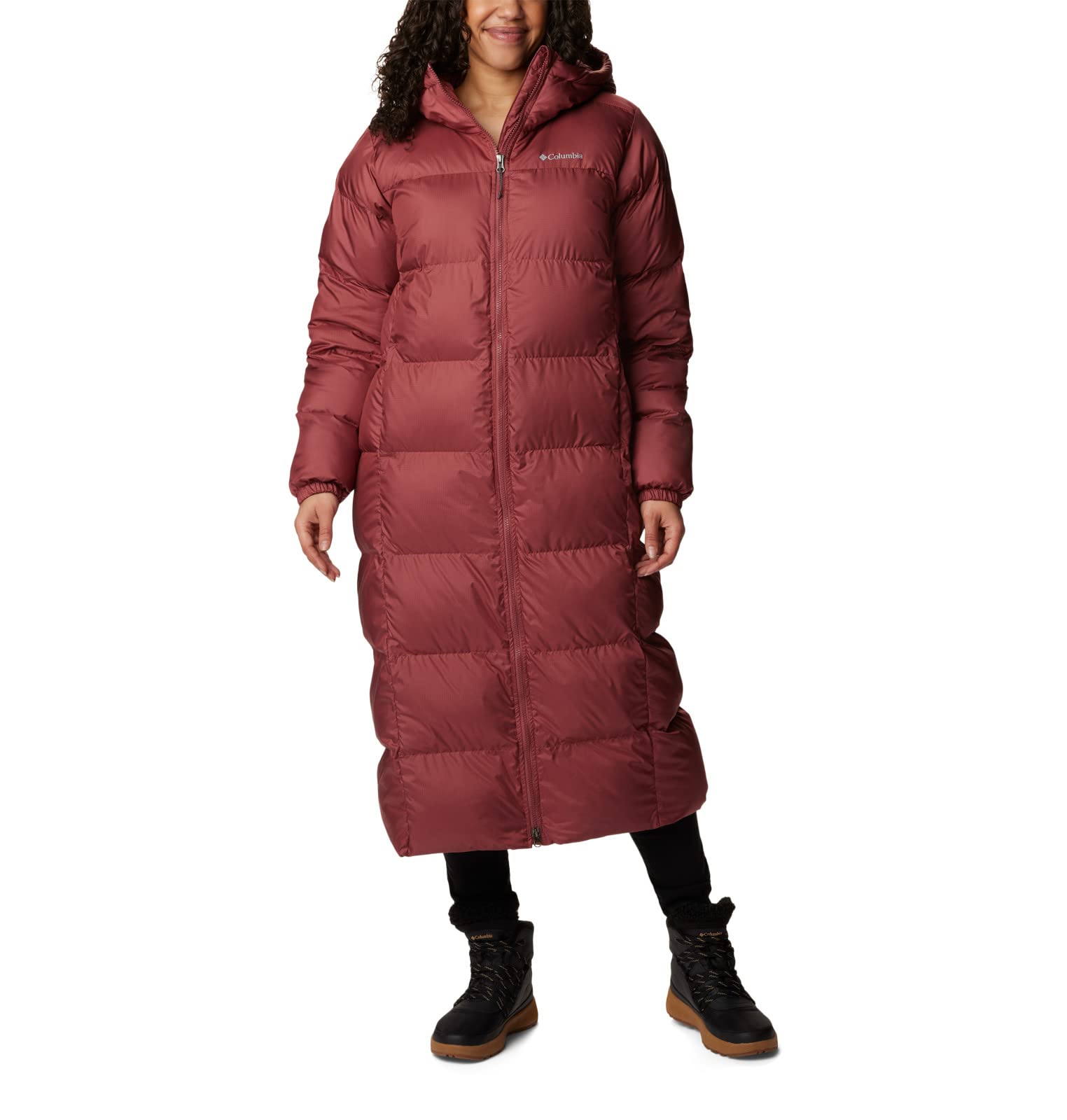 Columbia Women's Puffect Long Jacket - Waterproof Winter Coat with Omni-Heat, Lightweight & Warm for Outdoor Activities, Hiking, Skiing & Daily Wear