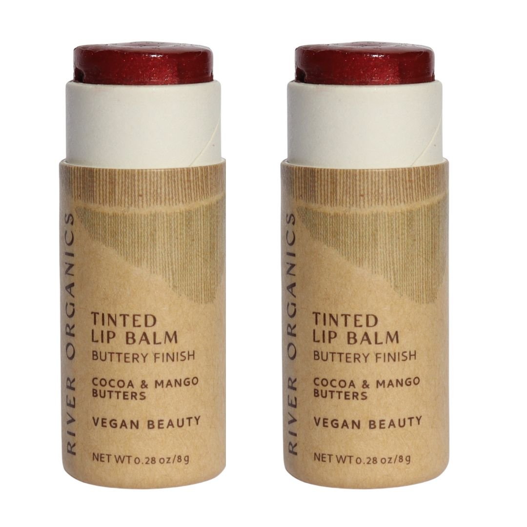 Moisturizing Lip Balm & Long-Lasting Lip Stain Set - Hydrating & Tinted Lip Care Duo for Soft, Kissable Lips - Perfect for Daily Use, Gifts & Travel