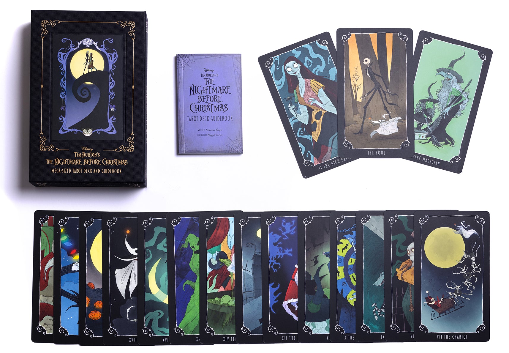 Nightmare Before Christmas Tarot Deck & Guidebook - Mega Sized Cards for Divination, Gift & Collectible - Perfect for Halloween, Christmas & Gothic Decor