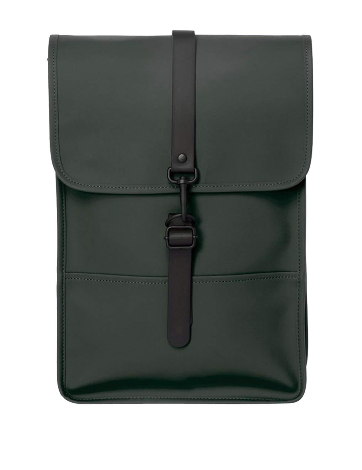 RAINS Men's Waterproof Backpack - Lightweight Travel Laptop Bag for Work & School (Green, One Size) - Perfect for Commuting, Hiking & Daily Use