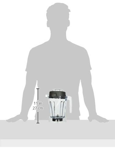 Vitamix 15255 48oz Tritan Copolyester Blender Container with Wet Blade & Lid - Clear, BPA-Free for Smoothies, Soups & Nut Butters - Perfect for Home & Commercial Kitchens