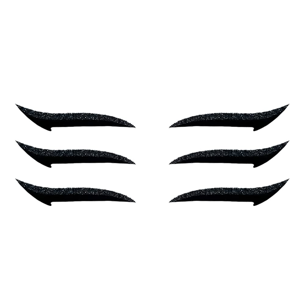 Comet Busters Glitter Black Eyeliner Stickers (EYE059) - Waterproof Self-Adhesive Eye Makeup Decals for Parties, Halloween & Cosplay