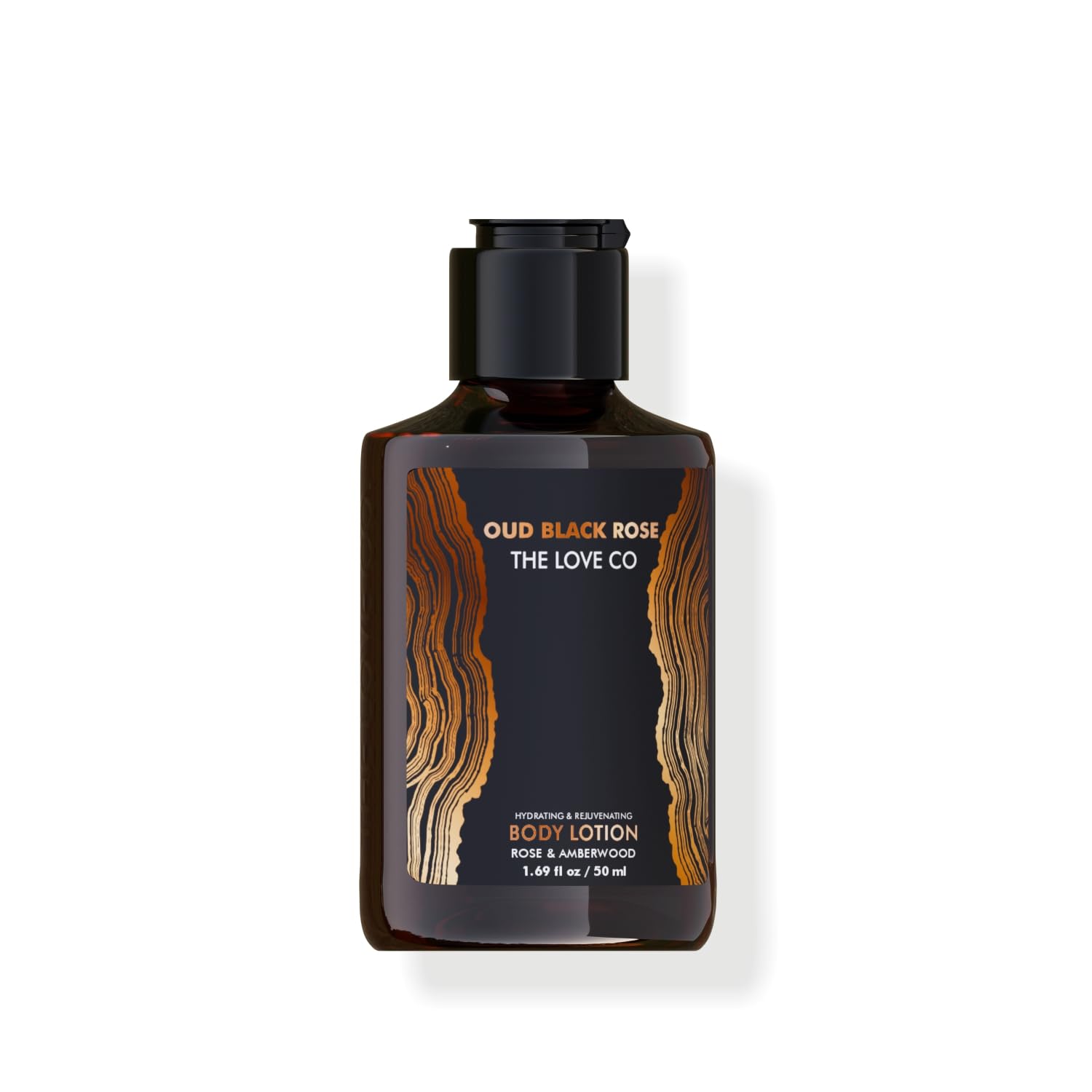 THE LOVE CO. Body Lotion for Dry Skin - Nourishing Moisturizer with Jojoba Oil, Shea Butter & Vitamin E - Hydrating Cream for Men & Women - 50ml (Black Rose & Oud) - Perfect for Daily Skincare Routine & Gift Giving