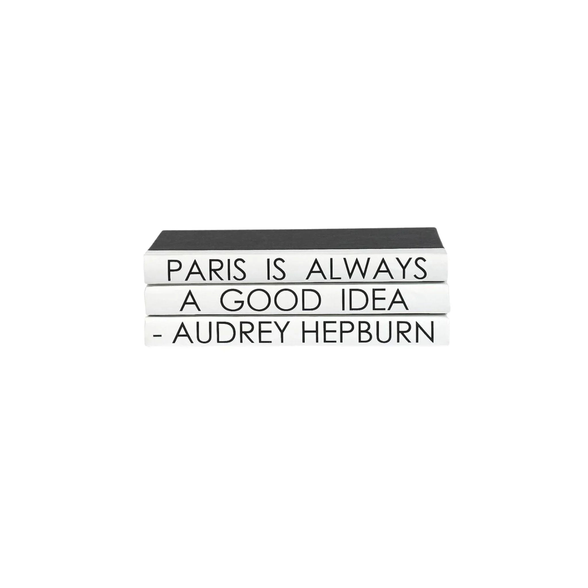 Paris Is Always A Good Idea Decorative Book Set - Vintage French Inspired Hardcover Books for Home Decor, Coffee Table & Bookshelf Styling - Perfect Gift for Book Lovers & Paris Enthusiasts