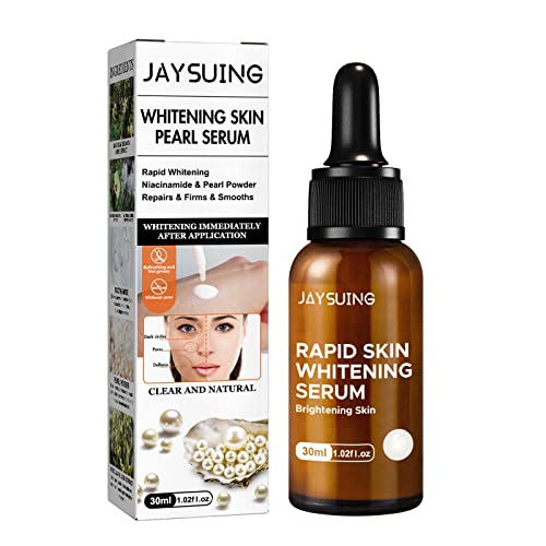 Pearl Brightening Essence for Sun Skin Care - Anti Wrinkle & Anti Aging Treatment, Improves Facial Dullness, Moisturizing & Whitening Serum to Brighten Skin - Perfect for Daily Skincare Routine & Sun Protection (White, One Size)
