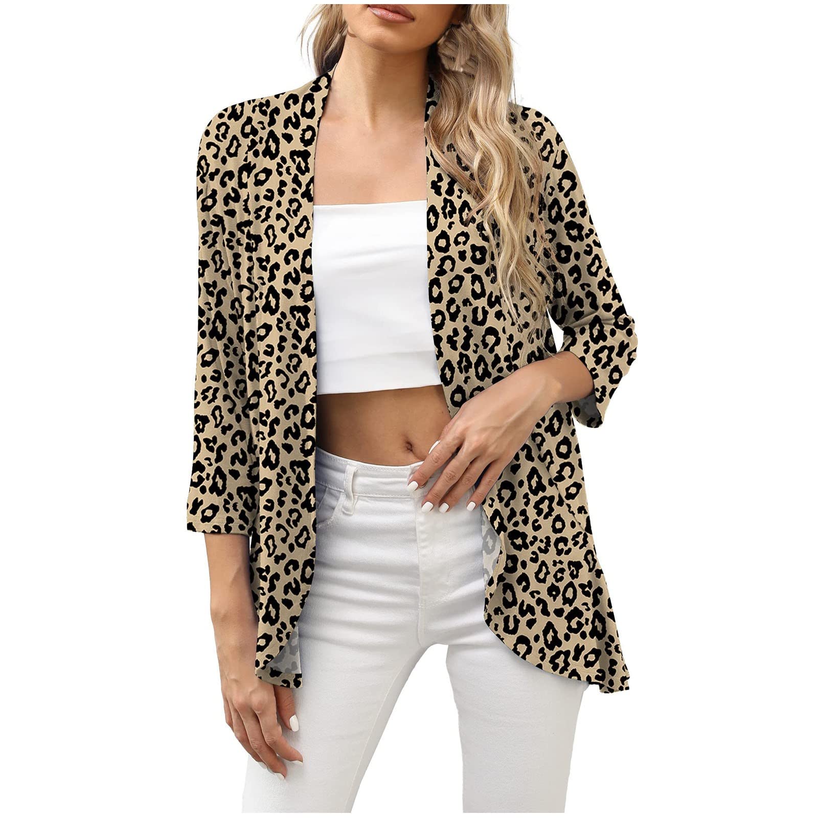 Women's Long Cardigans - Lightweight Open Front Knit Sweater with Pockets, Long Sleeve Loose Casual Cover-Up | Perfect for Office, Travel & Layering Outfits