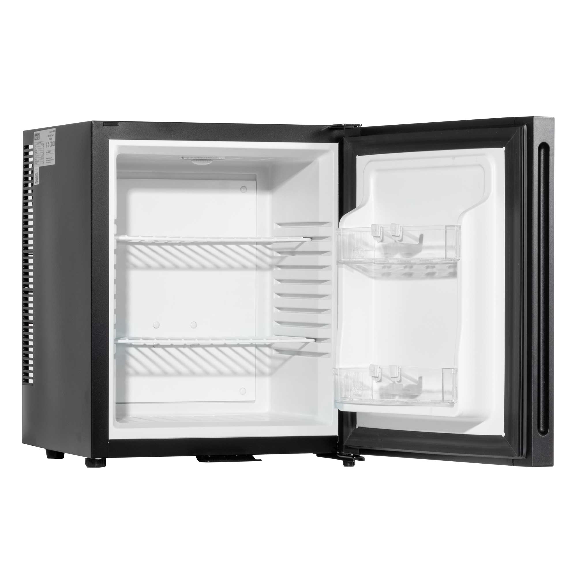 Baridi 25L Ultra Quiet Mini Fridge for Drinks & Wine with LED Light - Compact Beverage Cooler for Home, Office, Dorm, or Bar - Energy Efficient & Silent Cooling (Black, Model DH57)