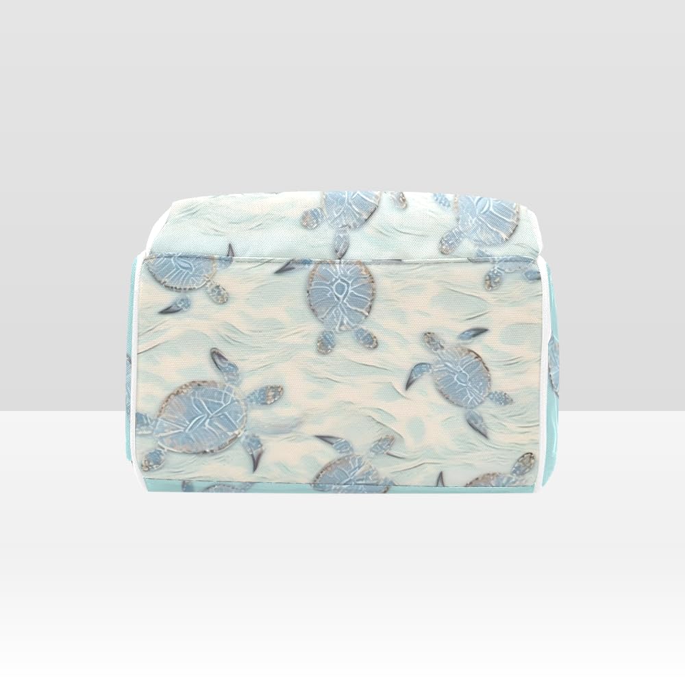 Waterproof Sea Turtle Diaper Backpack - Personalized Baby Bag for Moms, Nursing Tote with Name, Cute Nappy Organizer for Women | Perfect for Travel, Hospital Visits & Daily Baby Care Essentials