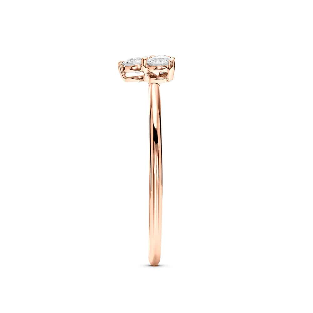 Lab Grown Diamond Promise Ring - Mini Trio Set for Women, Dainty & Elegant, Perfect for Anniversaries, Engagements & Special Occasions