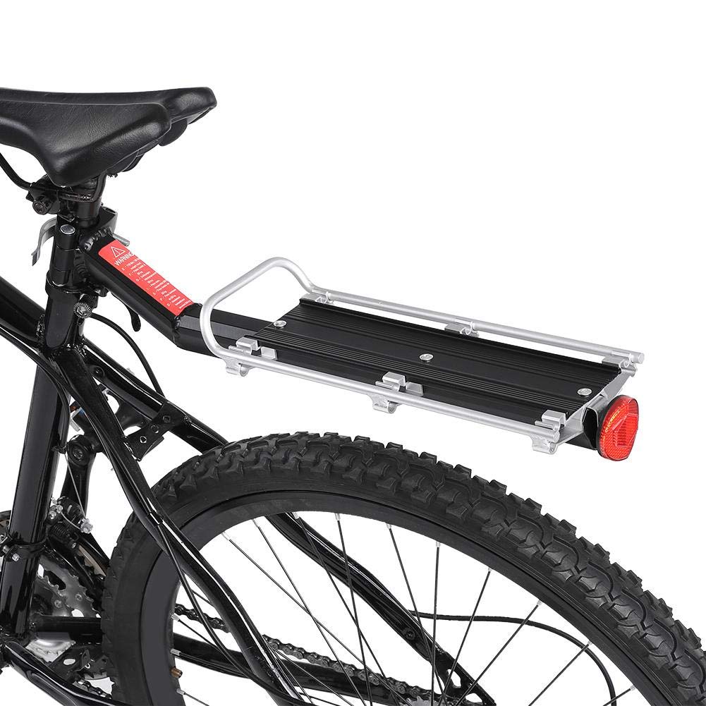 VGEBY Aluminum Alloy Bicycle Rear Rack - Heavy Duty Touring Carrier for Luggage & Cargo | Perfect for Cycling Commuting, Camping Trips & Outdoor Adventures