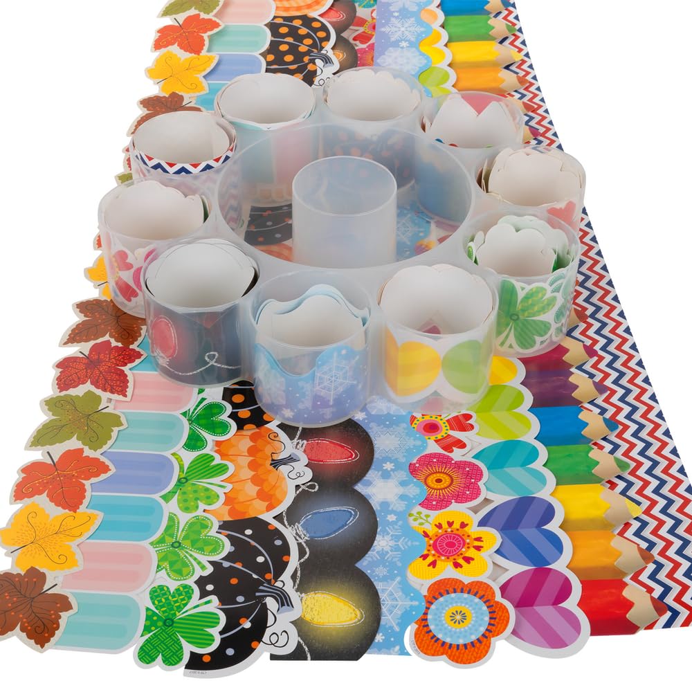 Really Good Stuff Border Hoarder - Clear Plastic Storage Organizer for Classroom, Office & Home Use - Perfect for Papers, Files & Craft Supplies