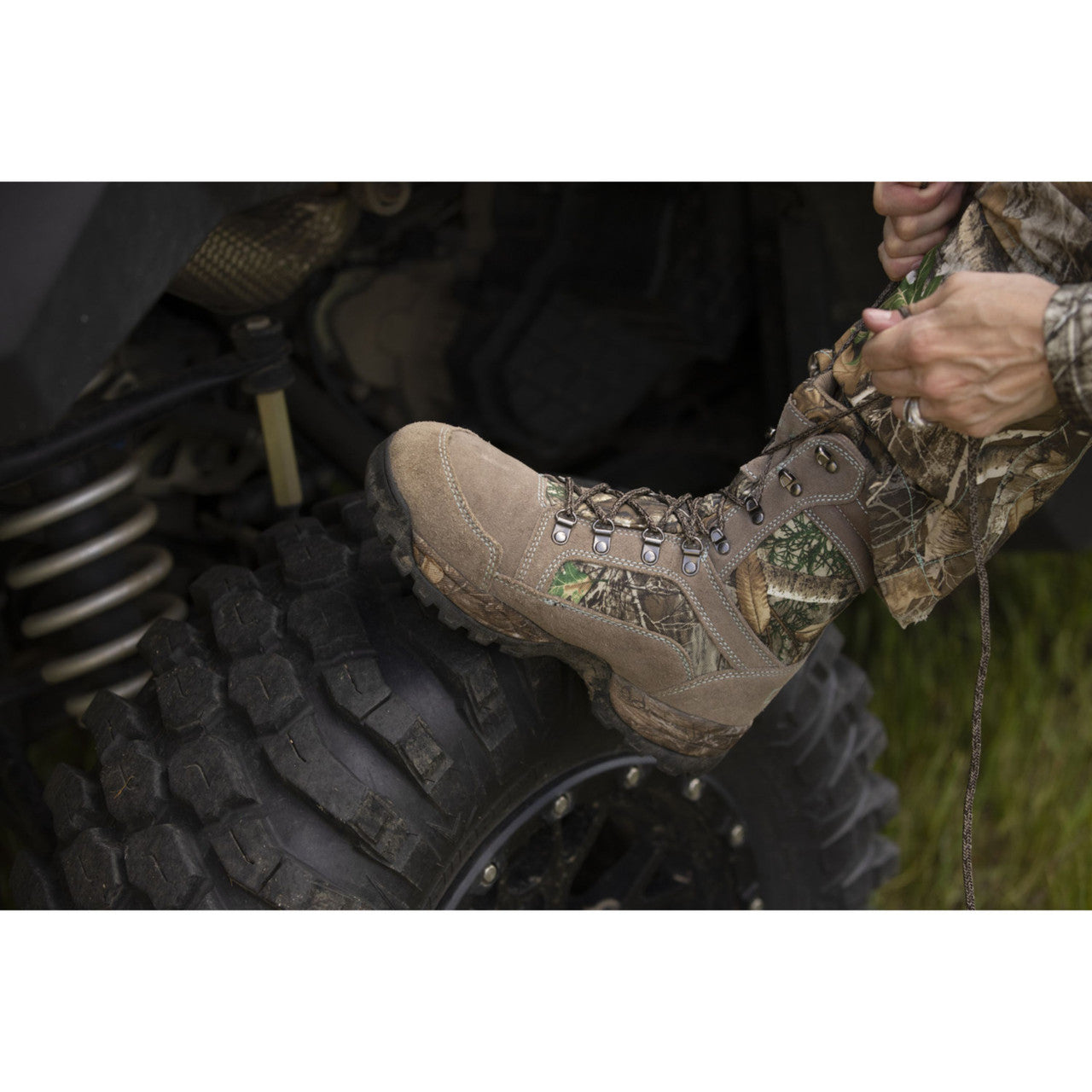 Realtree Edge® 600 Gram Lace Up Boots for Men - Waterproof Hunting & Outdoor Winter Boots for Hiking, Camping & Cold Weather