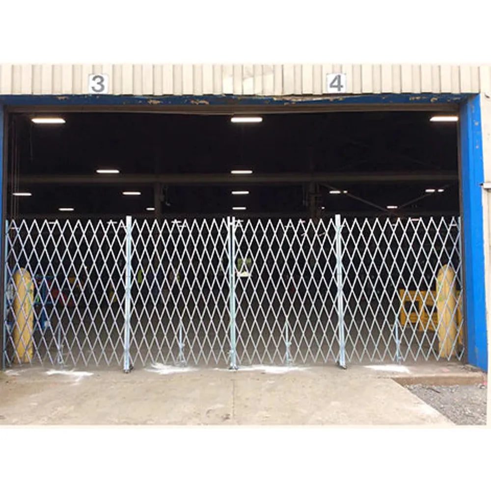 Adjustable Steel Folding Gates - Heavy Duty Expandable Security Barrier for Home, Yard, and Pet Safety | Indoor & Outdoor Use
