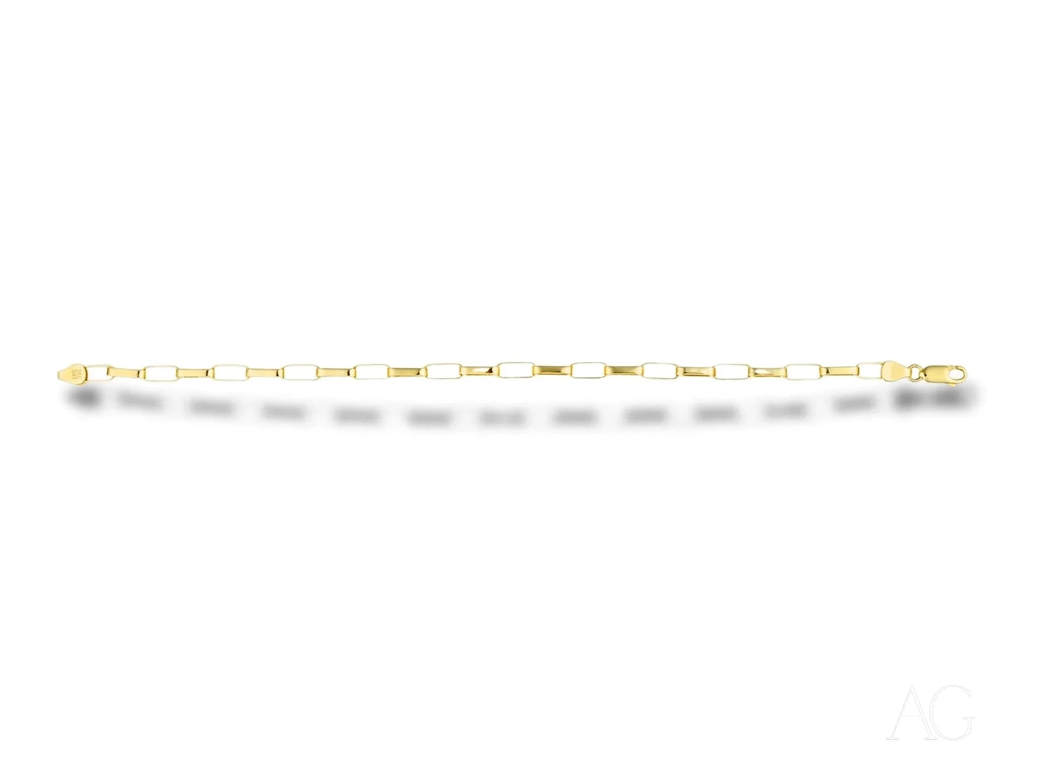 18K Gold Box Link Bracelet for Women - Timeless Luxury Jewelry for Elegant & Sophisticated Style | Perfect for Weddings, Parties & Special Occasions