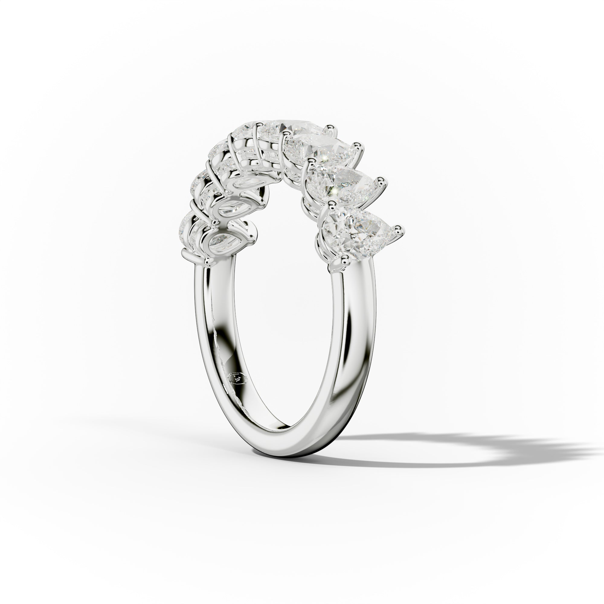2.0 Carat Pear Diamond Anniversary Band - Elegant Wedding Ring for Women, Perfect for Anniversaries, Engagements & Special Occasions