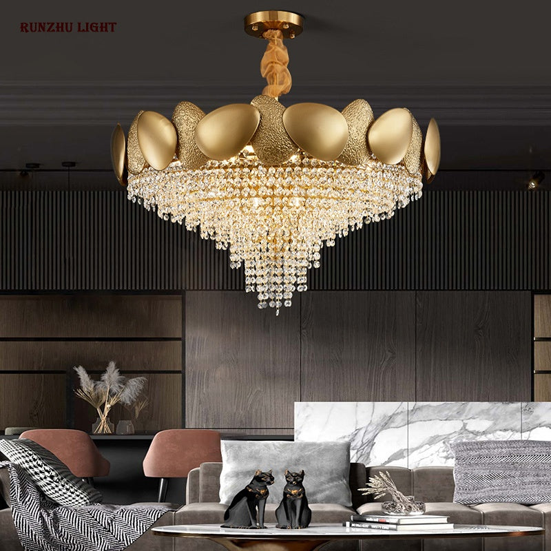 Elegant Crystal Pendant Lamp Chandelier - Modern Lighting Fixture for Kitchen Islands, Dining Rooms & Bedroom Decor - Perfect for Home, Restaurant & Office Lighting