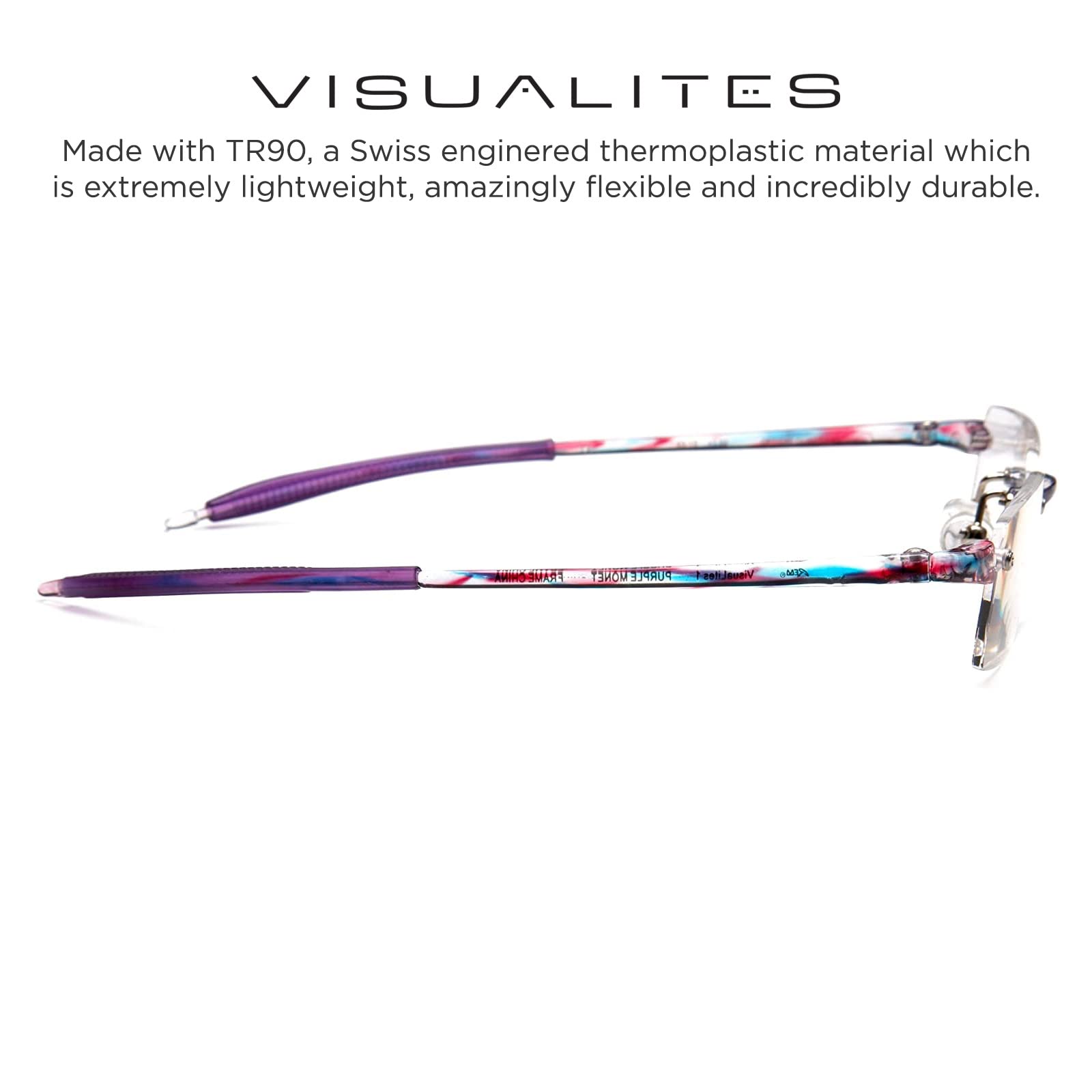 Lightweight Rimless Reading Glasses for Men & Women - VIS 1 Model - Perfect for Reading, Computer Work & Daily Use