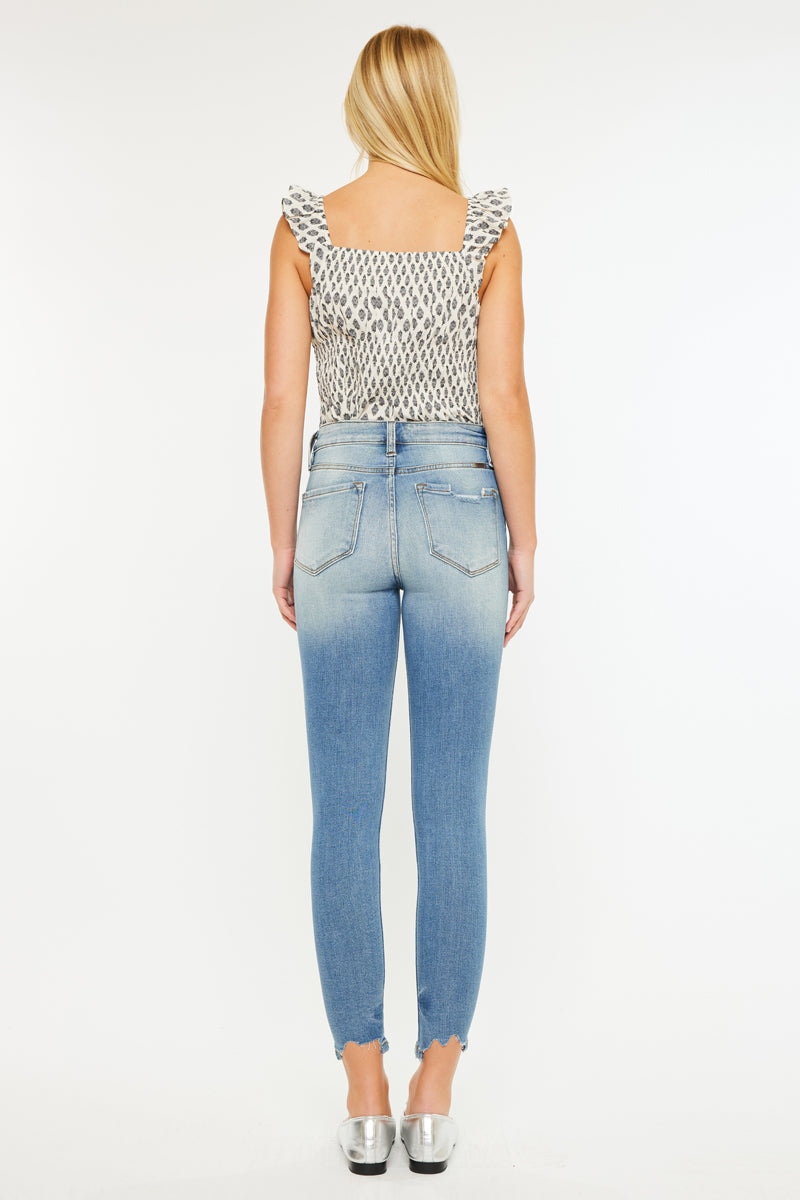Palmer High Rise Ankle Skinny Jeans for Women - Slim Fit Stretch Denim Pants | Perfect for Casual Wear, Work & Night Out