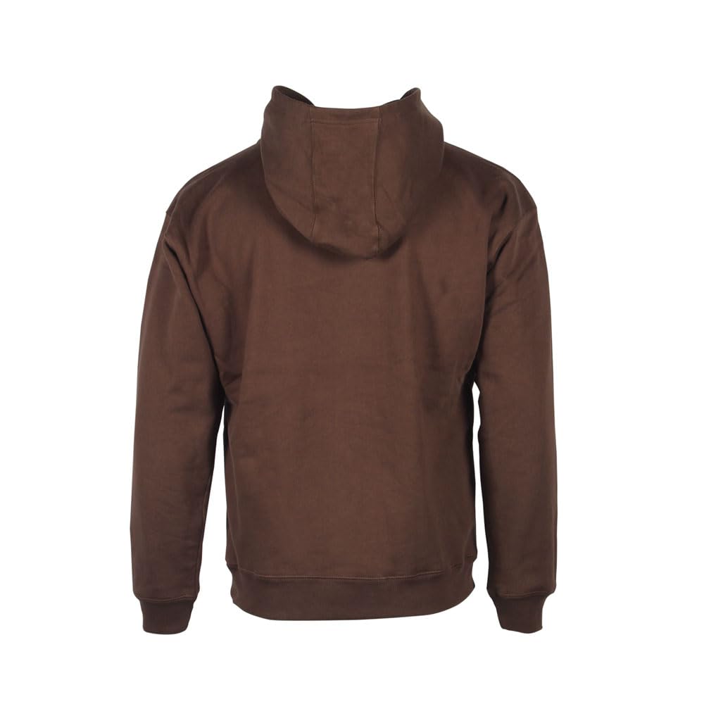 Men's Arborwear Double-Thick Hooded Pullover Sweatshirt - Heavyweight Snap Neck Hoodie with Handwarmer Pouch | Winter Workwear & Outdoor Activities