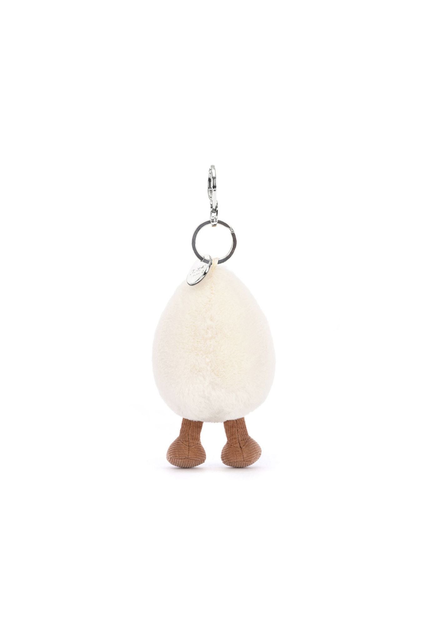 Jellycat Amuseables Happy Boiled Egg Bag Charm - Cute Plush Keychain for Backpacks, Purses & Gifts | Perfect for Kids, Teens & Egg Lovers
