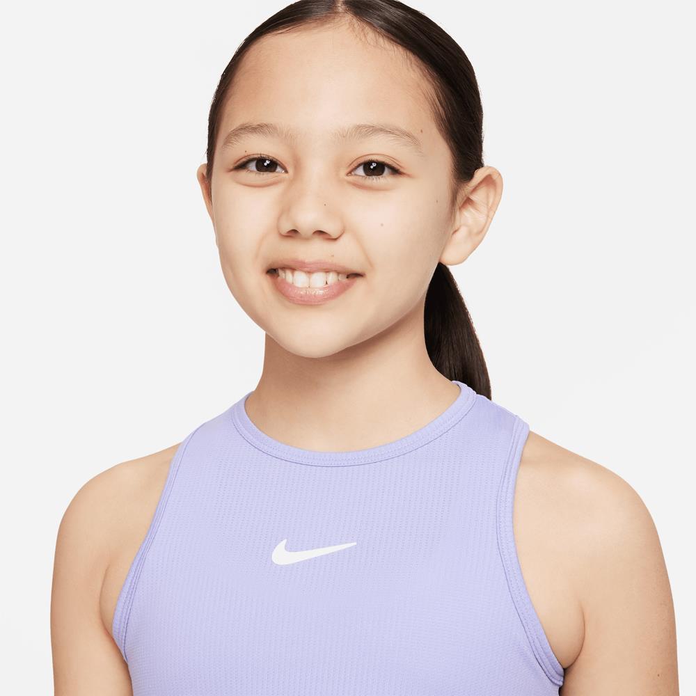 Nike Girls Victory Tank Top - Light Thistle Color | Soft Breathable Athletic Shirt for Running, Yoga & Gym Workouts