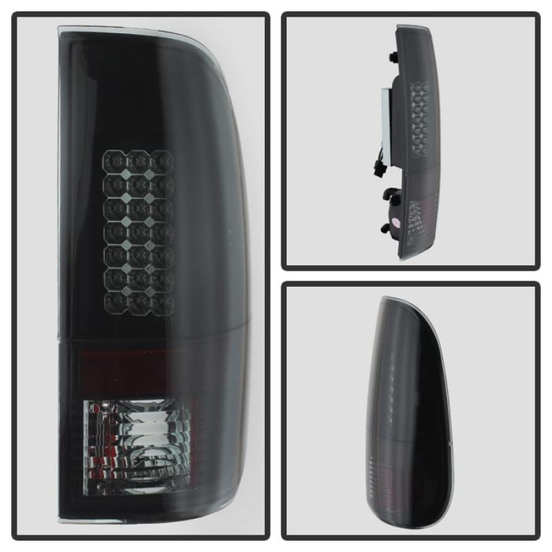 Spyder Auto 5078179 LED Tail Lights - Black/Smoked Lens - High Visibility Brake Lights - Compatible with Select Car Models - Perfect for Night Driving & Enhanced Safety