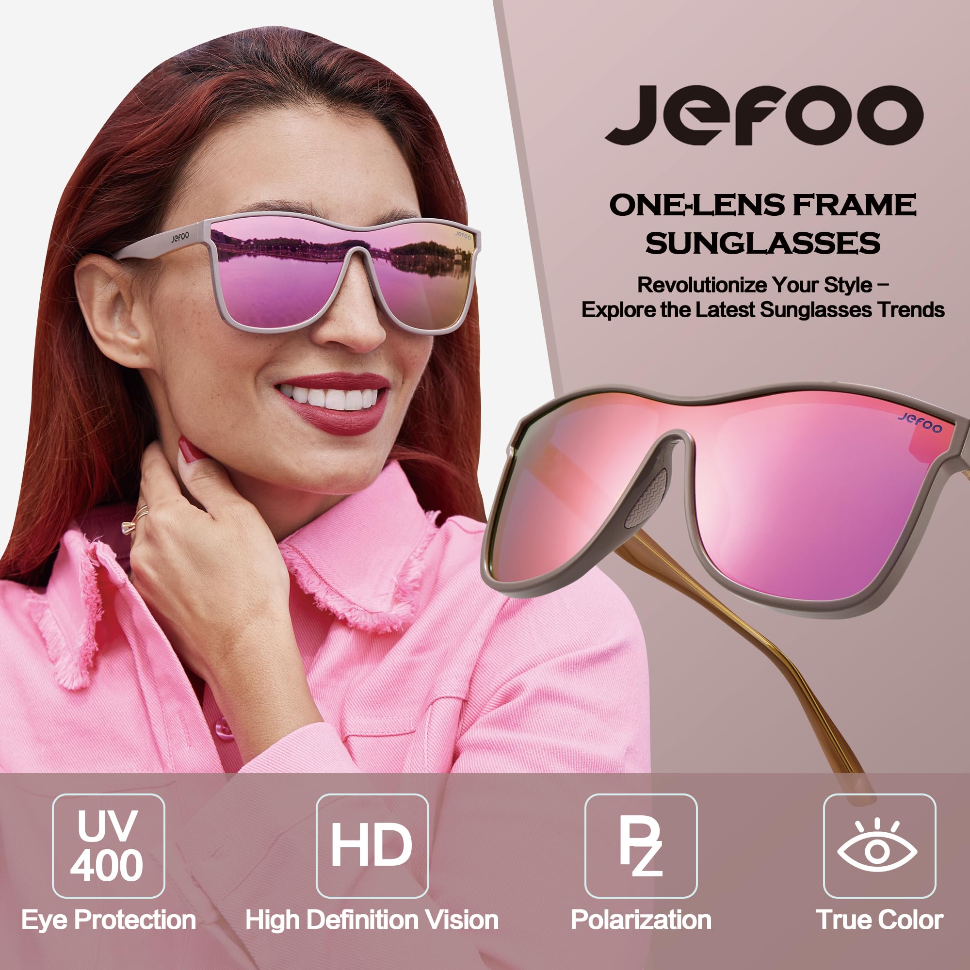 Polarized Sunglasses for Men & Women - Trendy Mirrored Shades with UV400 Protection - Reflective Sun Glasses for Driving, Fishing & Outdoor Activities