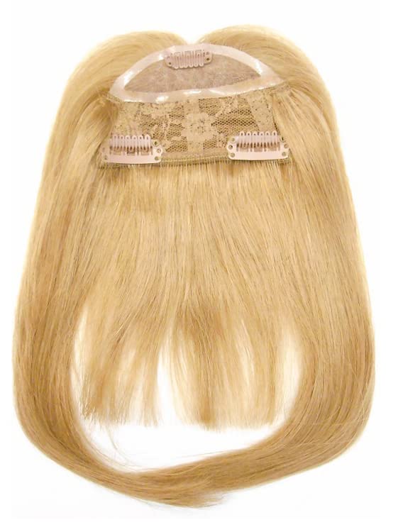 Human Hair Bangs Clip-In Fringe - R10HH Palest Blonde 9