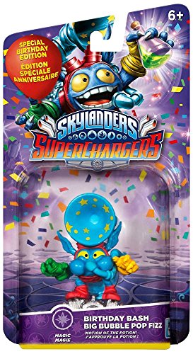 Skylanders SuperChargers: Birthday Bash Big Bubble Pop Fizz Action Figure - Collectible Character for Kids' Gaming Adventures & Birthday Party Decorations