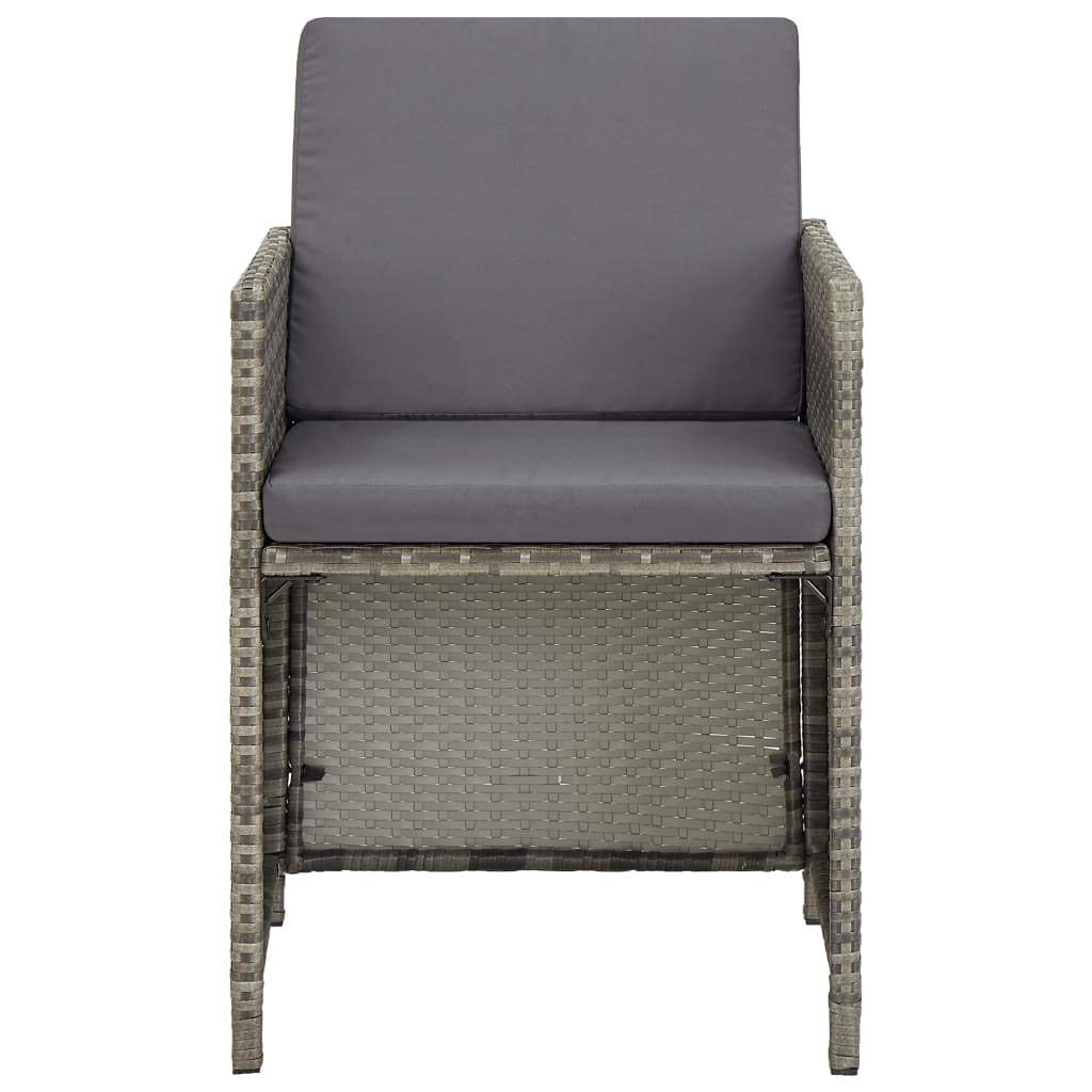 **Outdoor Rattan Dining Chairs Set of 2 with Cushions – Weather-Resistant Poly Rattan Patio Furniture for Garden, Balcony, Deck & Poolside – Perfect for Relaxing & Entertaining**