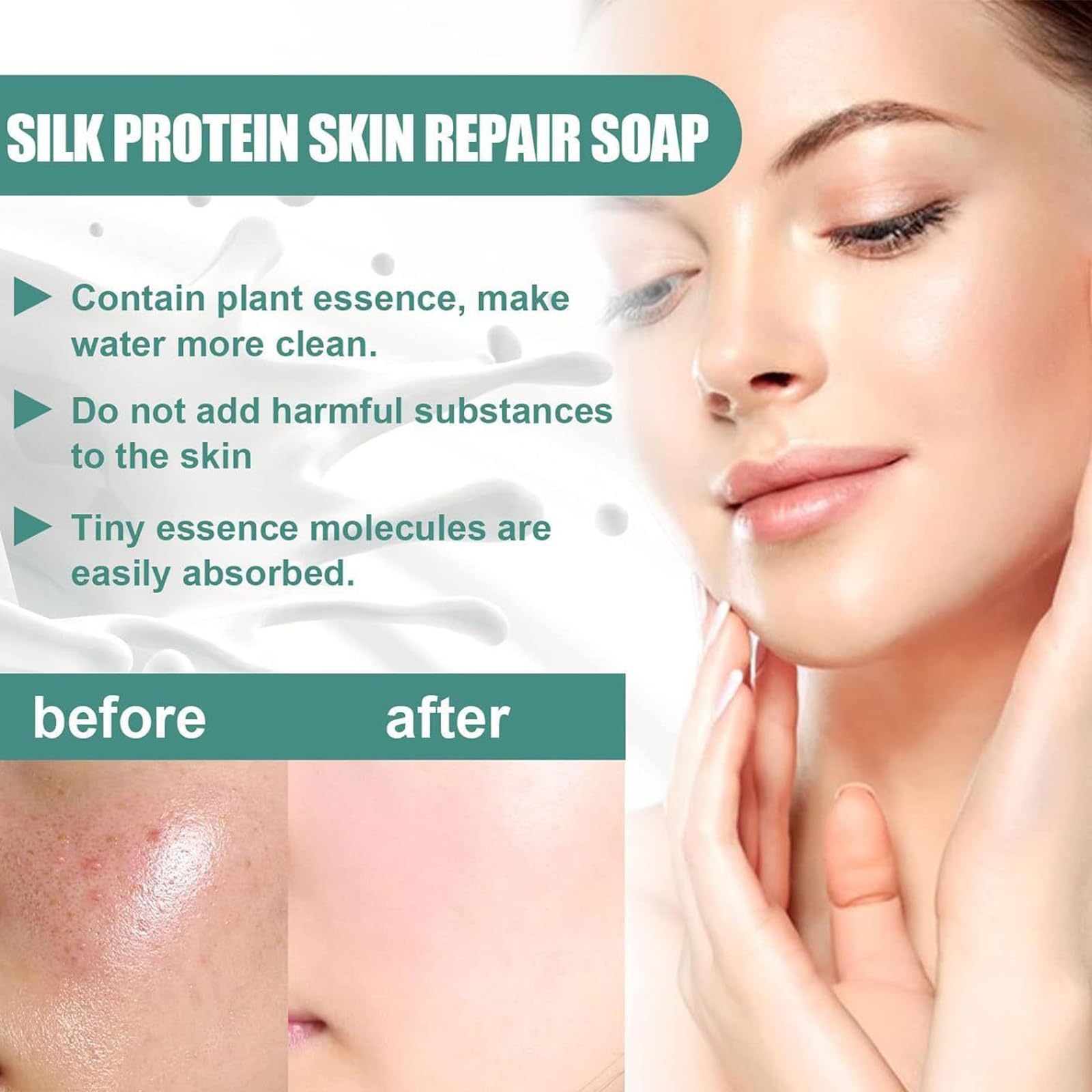 Gluta Milk Soap Bar for Face & Body - Protein Enriched, Skin Brightening & Moisturizing - Glutamilk Facial Soap for Smooth, Radiant Skin - Perfect for Daily Skincare Routine & Acne-Prone Skin (Pack of 3)