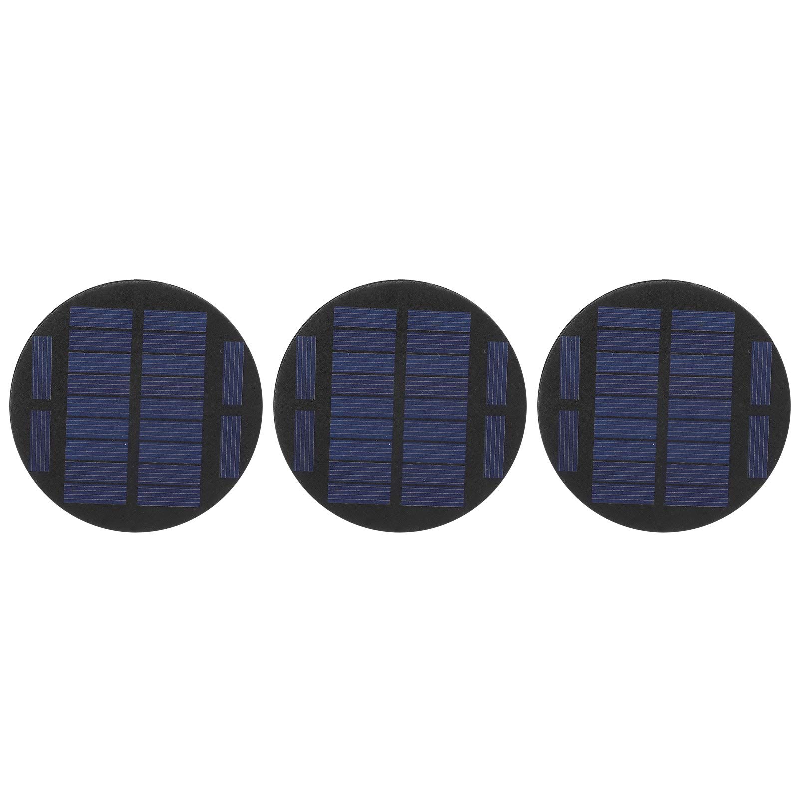 High-Efficiency Round Solar Panel - Waterproof Epoxy Coating for Lawn & Garden Landscape Lighting | Outdoor Solar Power Solution for Pathways, Patios & Decks
